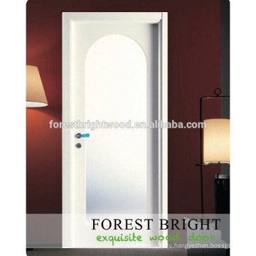 CNC высекая MDF самомоднейшей конструкции белый грунтованный формованные межкомнатные двери со стеклом